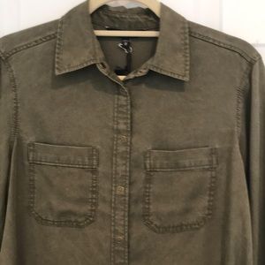 Brushed Denim Shirt by Express